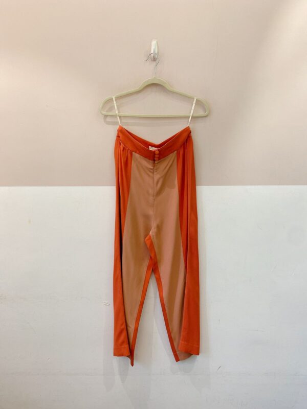 Calça bicolor crepe By NV 42