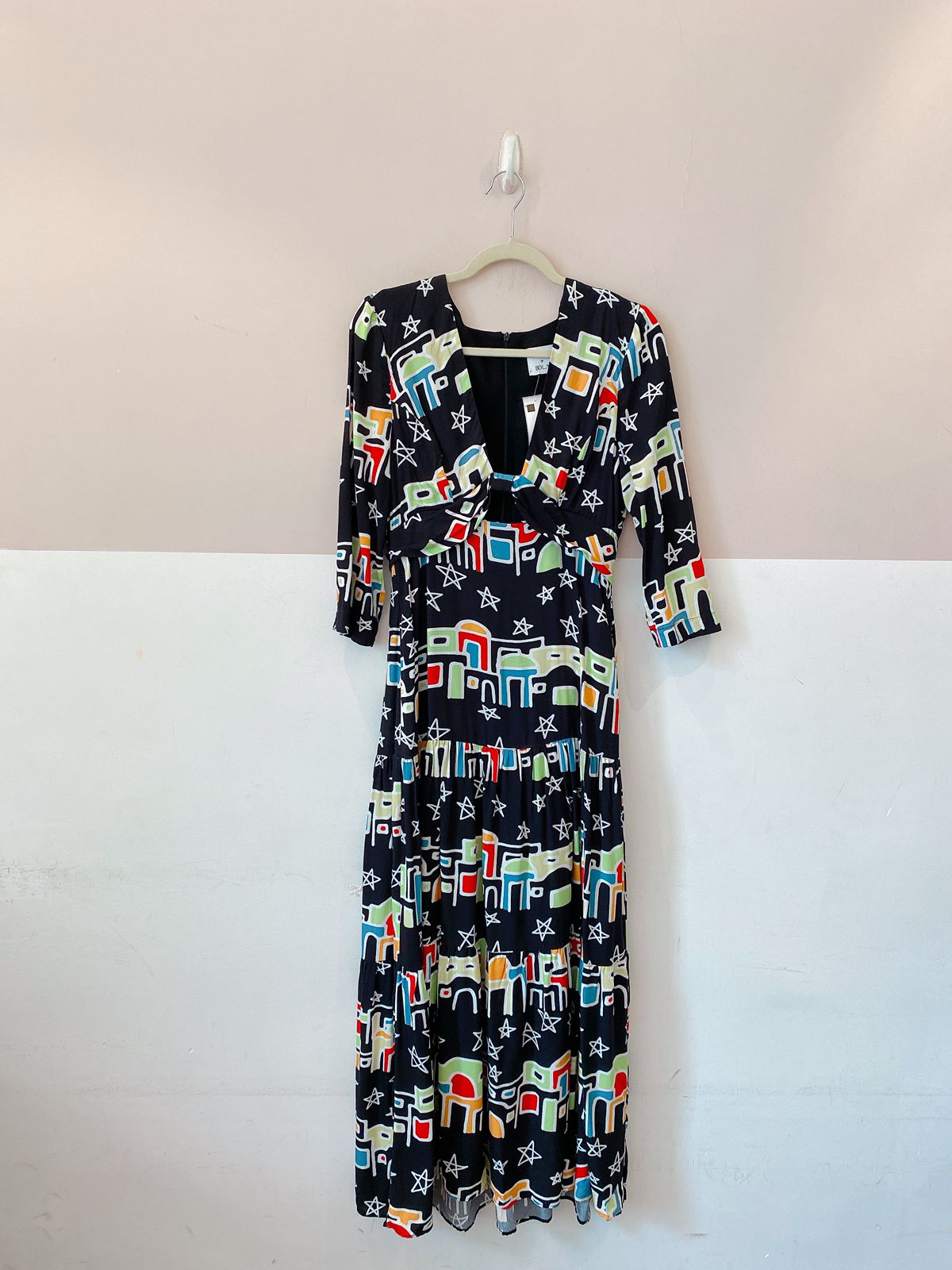 Vestido midi estampado Le Lis + BDLN 38 - Imagem 2