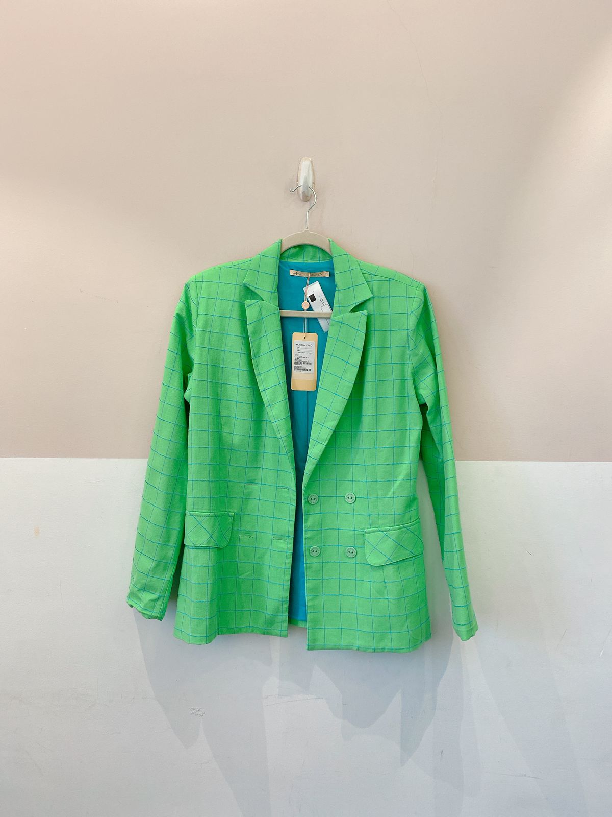 Blazer xadrez verde Maria Filó P - Imagem 2