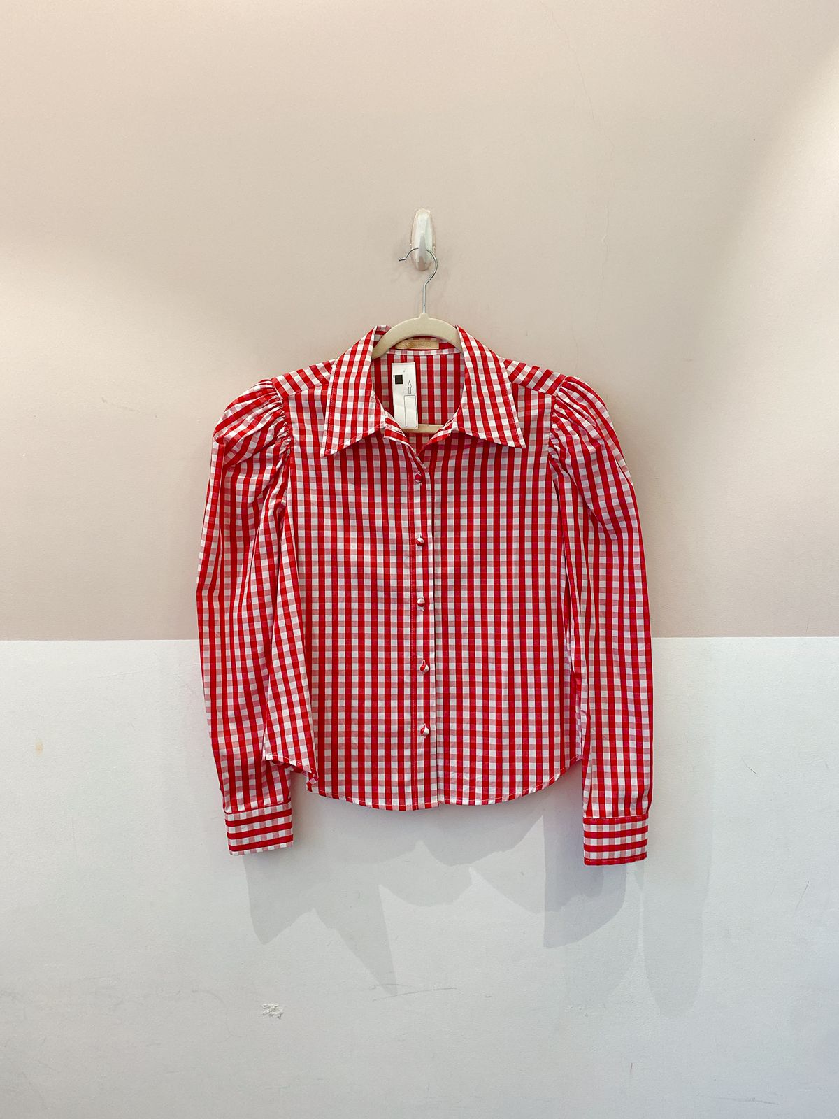 Camisa xadrez vermelha Carol Bassi M - Imagem 2