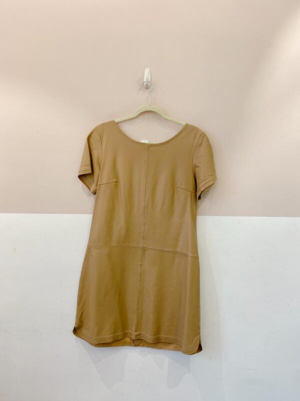 Vestido couro bege Bria 40