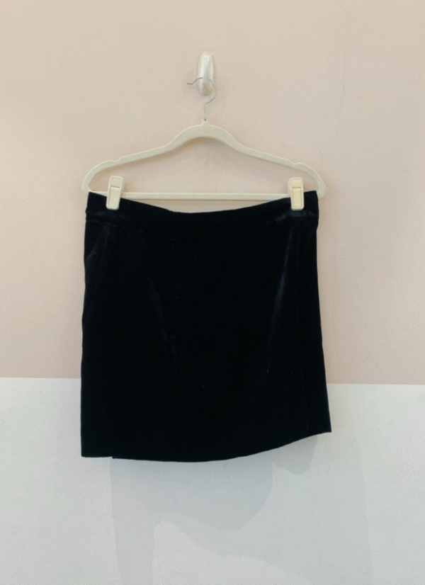 Short preto veludo Zara M