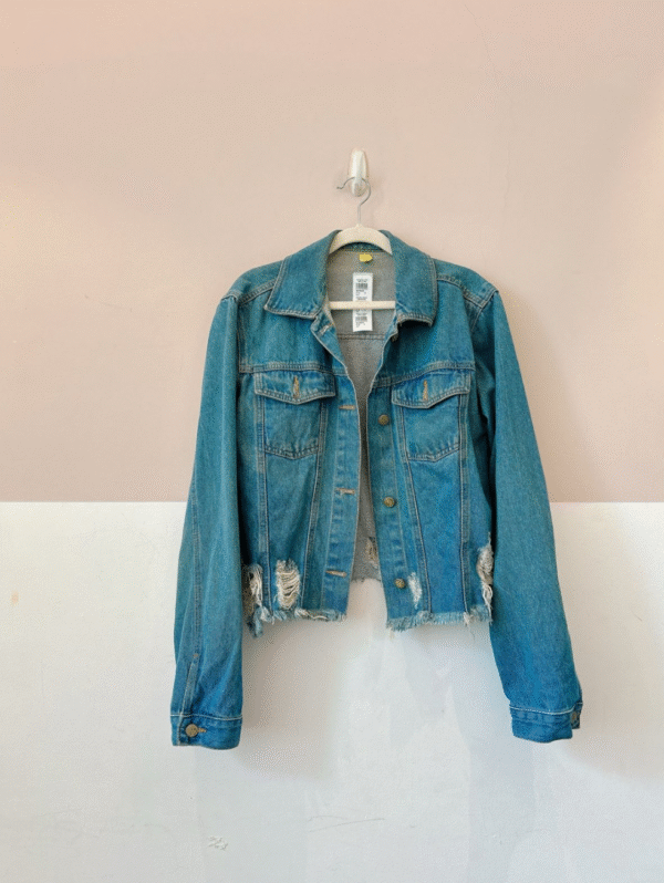 Jaqueta jeans destroyed Farm M