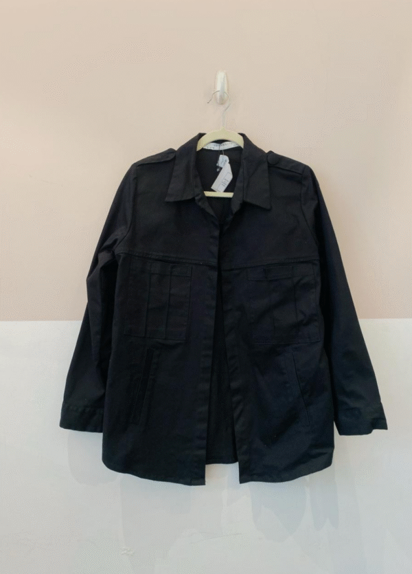 Jaqueta sarja preta Luiza Botto M