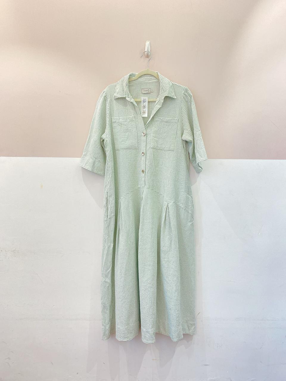 Vestido longo pespontos Anpô G - Imagem 2