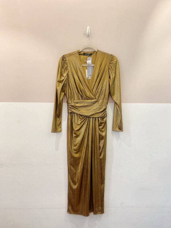 Vestido midi metalizado Amissima M