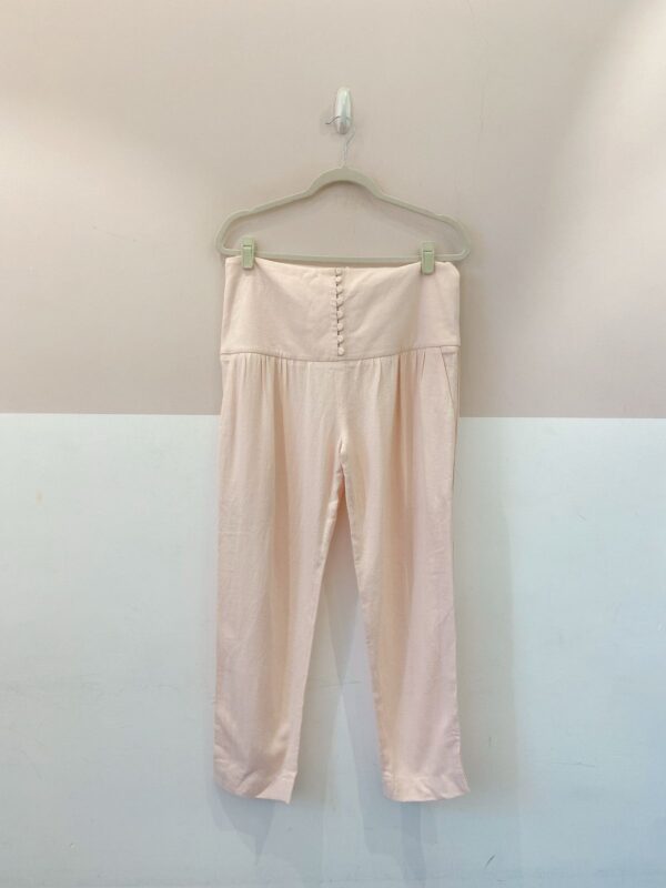 Calça rosa claro cós botões A. Niemeyer 36