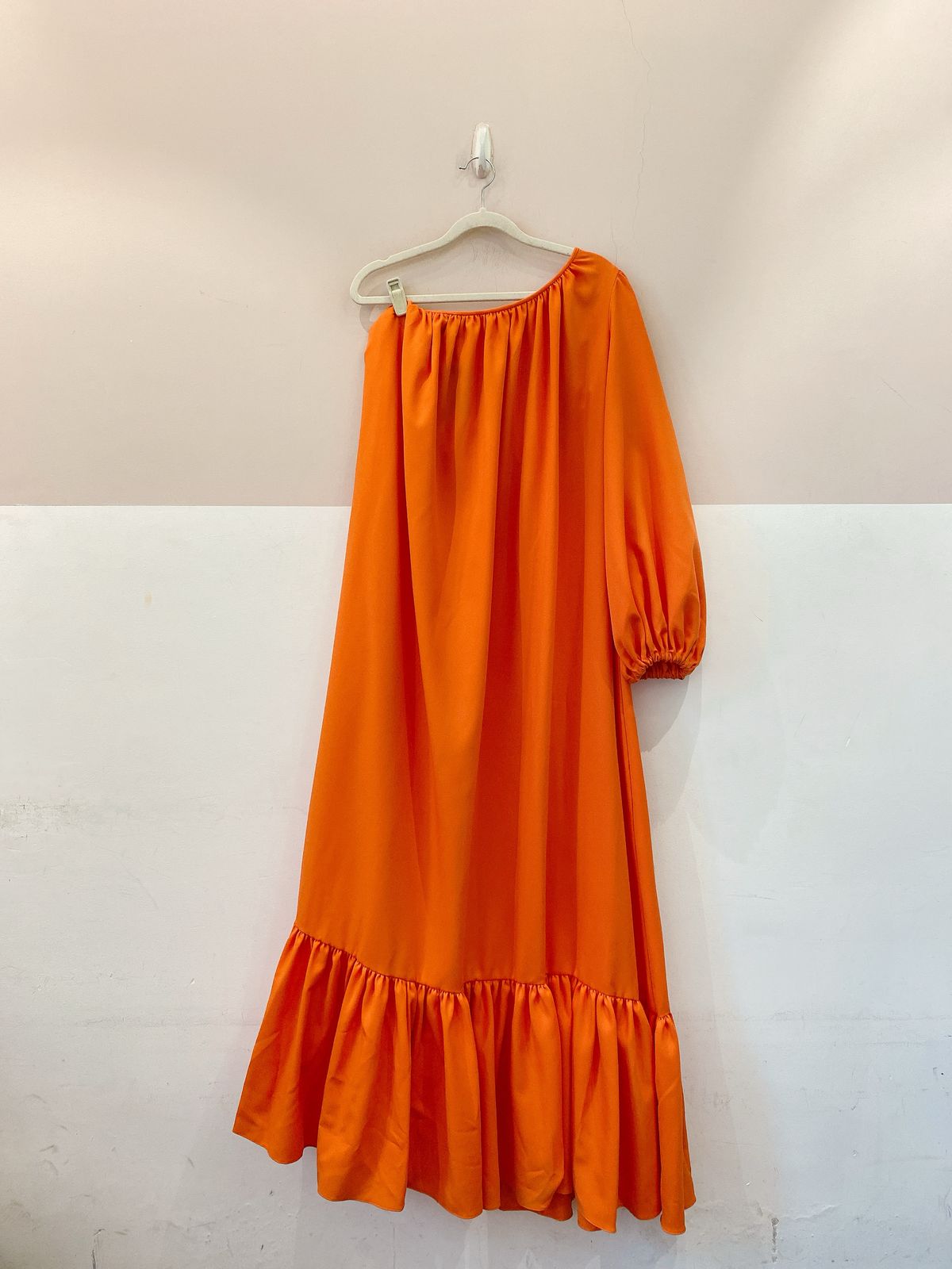 Vestido longo amplo laranja Débora Mangabeira GG - Imagem 2