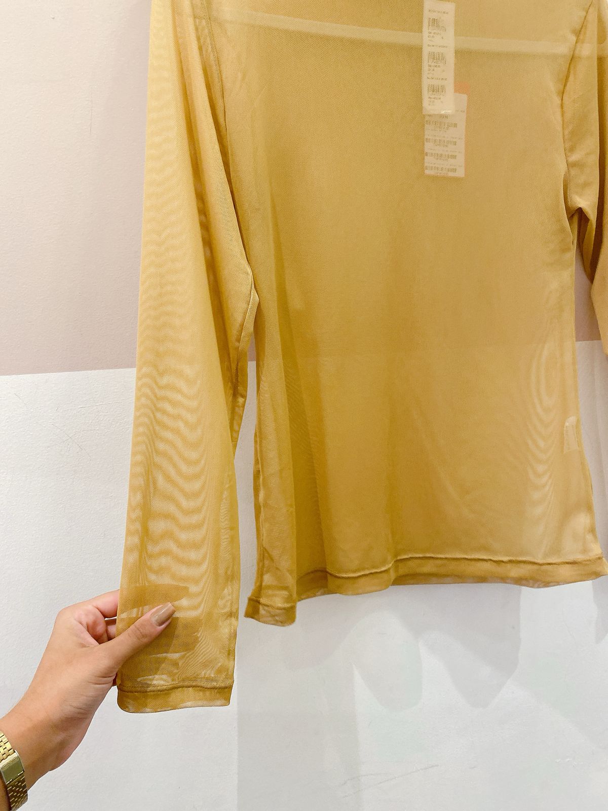 Blusa tule bege Pitta G - Imagem 4