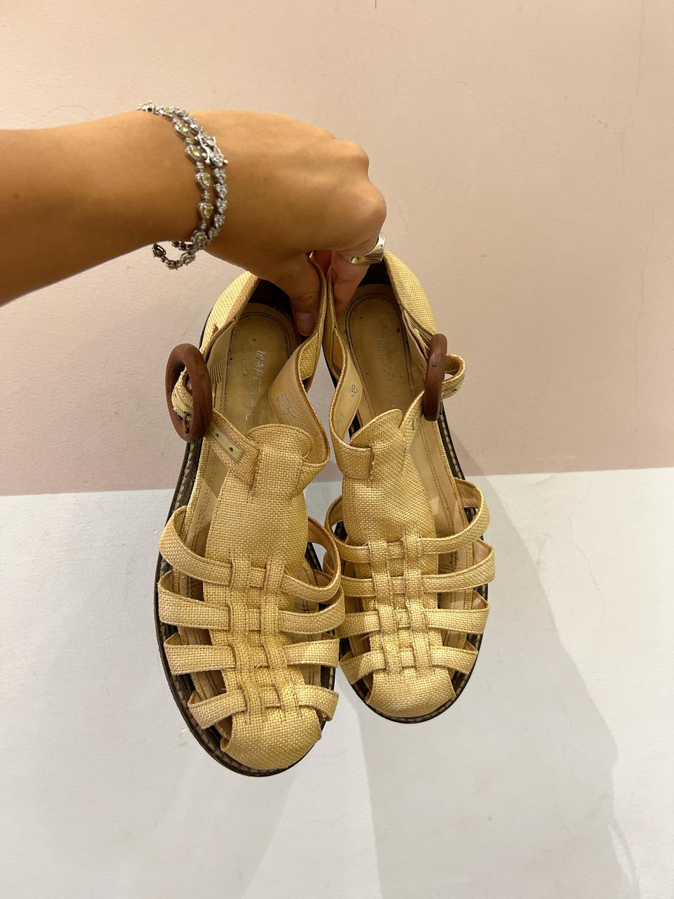 Sandália fishermann palha Marcela B 38 - Imagem 2