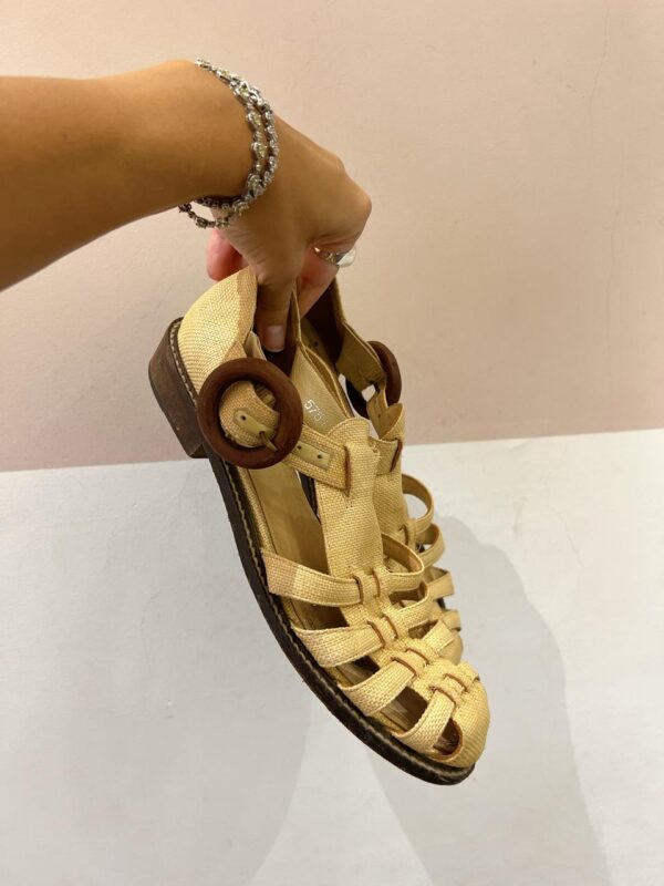 Sandália fishermann palha Marcela B 38 - Imagem 3