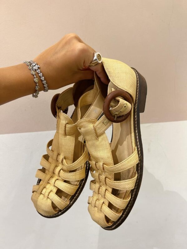 Sandália fishermann palha Marcela B 38 - Imagem 5