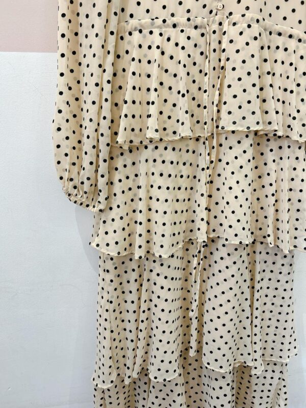 Vestido midi bege Zara P - Imagem 5