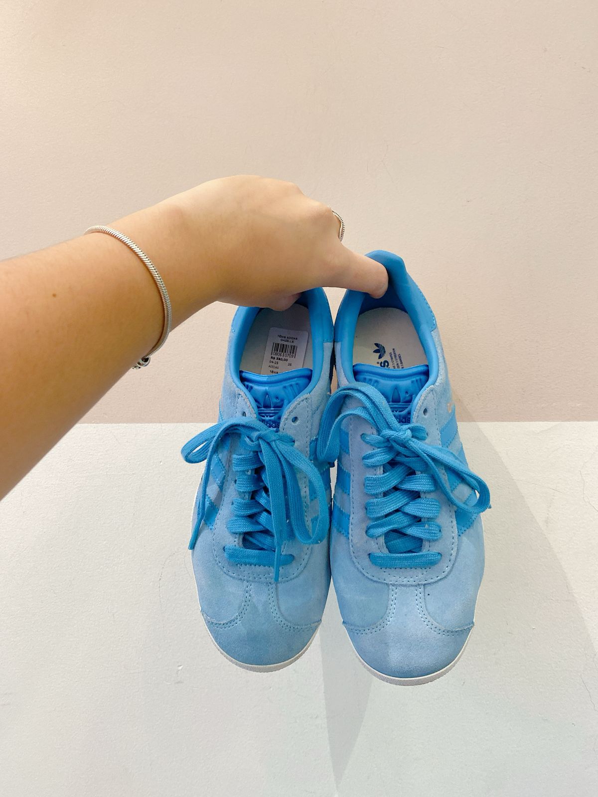 Tênis Adidas gazelle azul 35 - Imagem 2