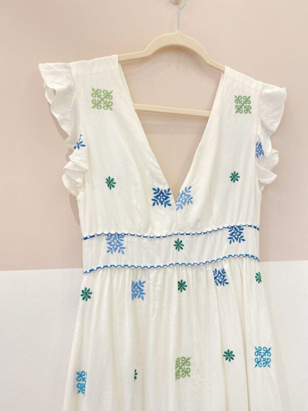 Vestido off white bordado Manu Manu 38 - Imagem 3