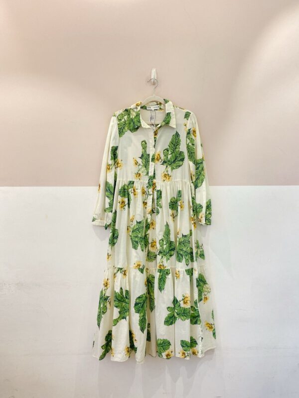 Vestido longo floral Zara M