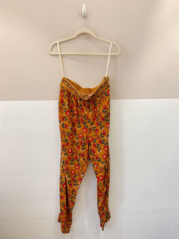 Calça marrom floral Farm GG