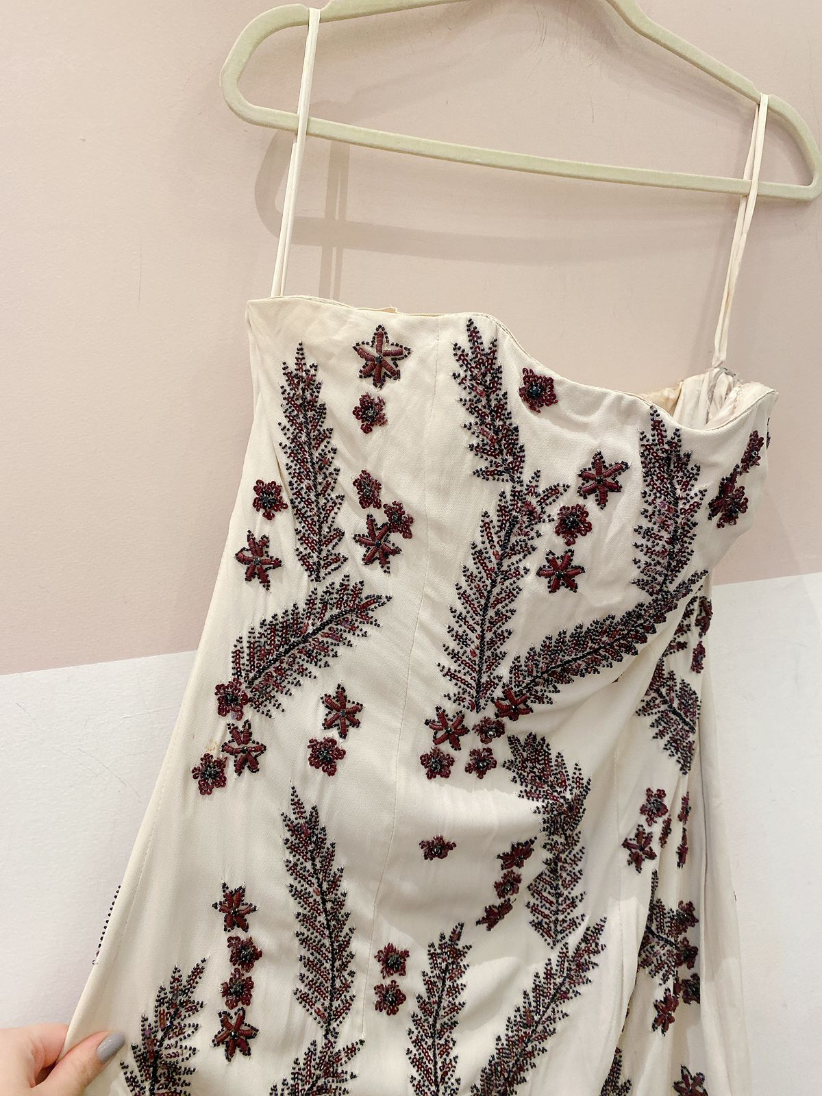 Vestido curto bordado off Animale 42 - Imagem 4