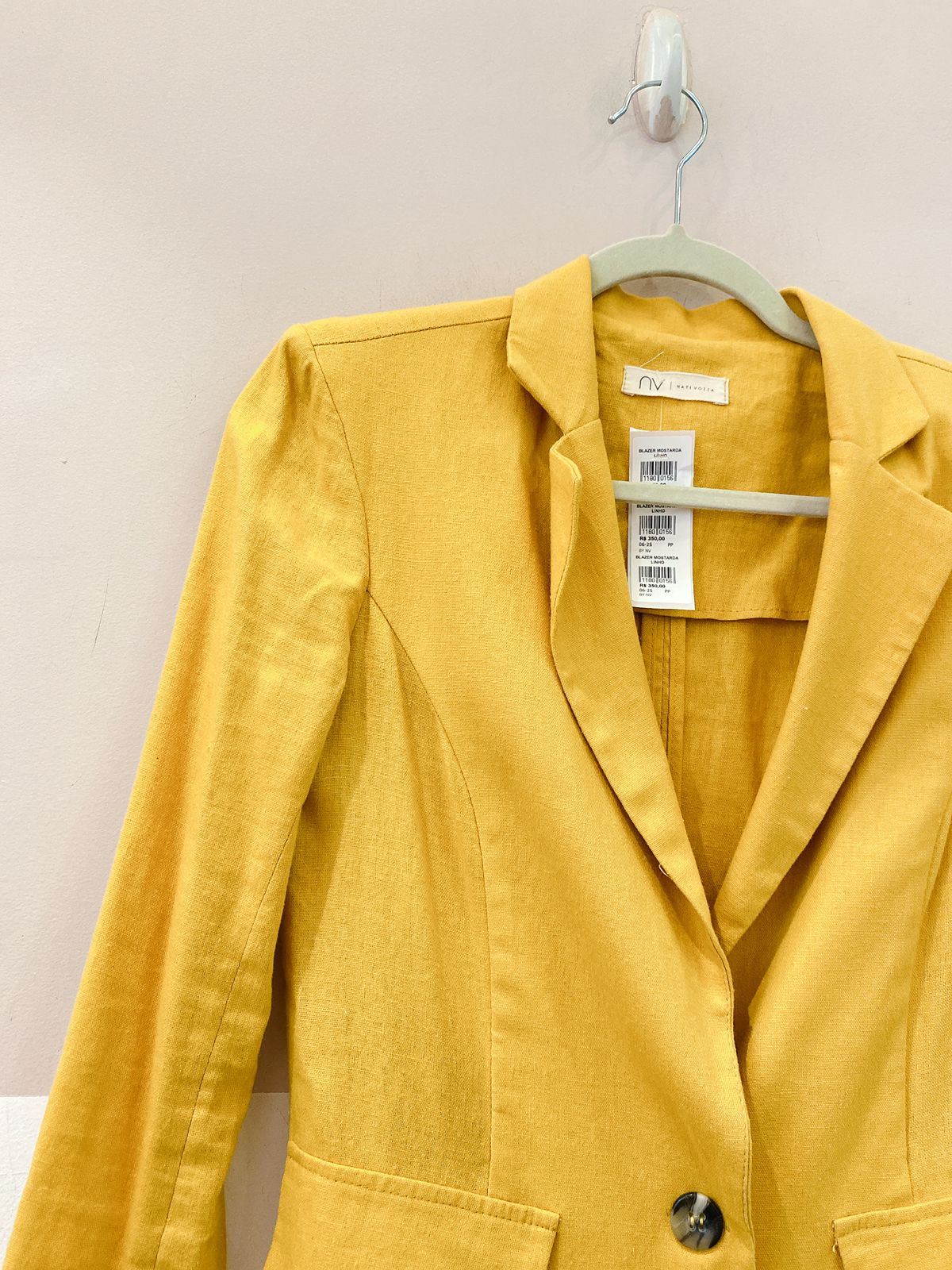 Blazer mostarda linho BY NV PP - Imagem 4