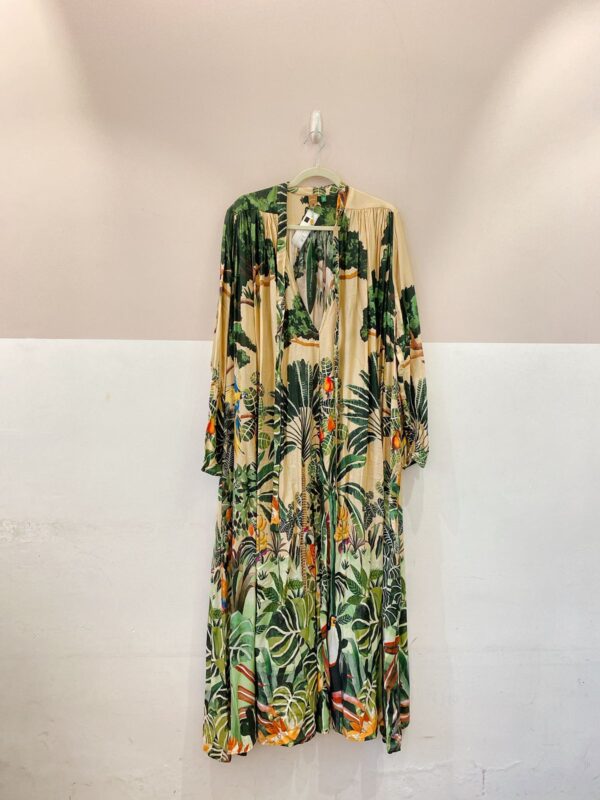 Vestido amplo estampado Farm GG