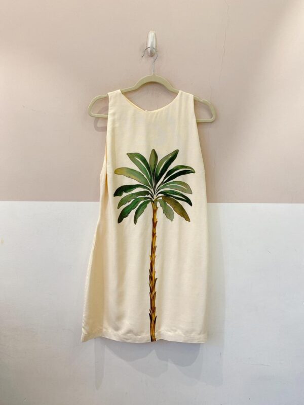 Vestido curto amarelo coqueiro Dress To G