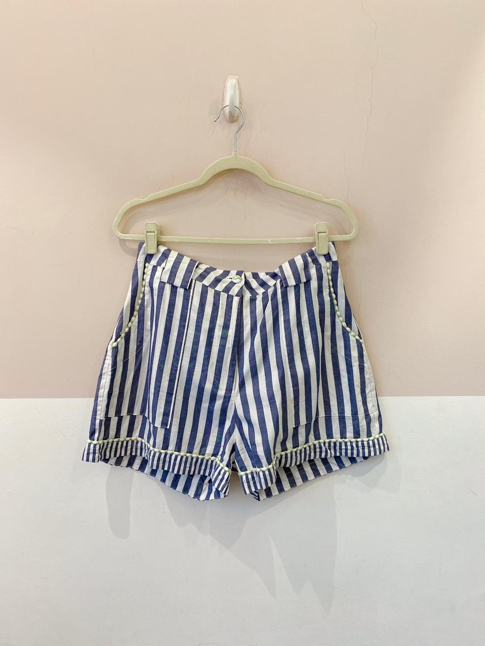 Short listrado azul Ahka G - Imagem 2