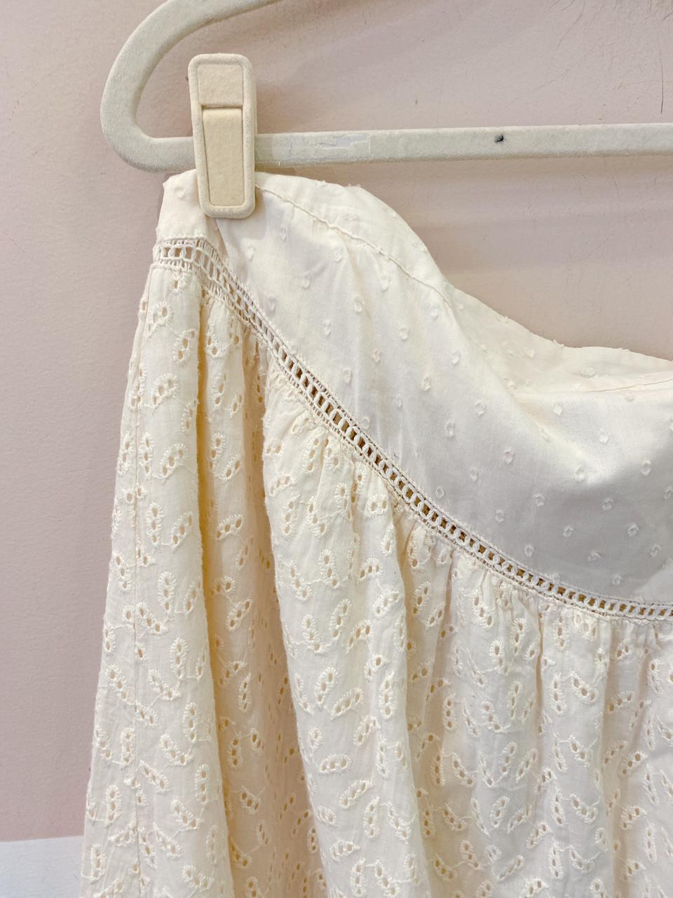 Saia midi off white laise Farm G - Imagem 4