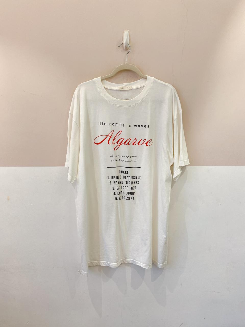 Tshirt branca algarve Nanaminze G - Imagem 2