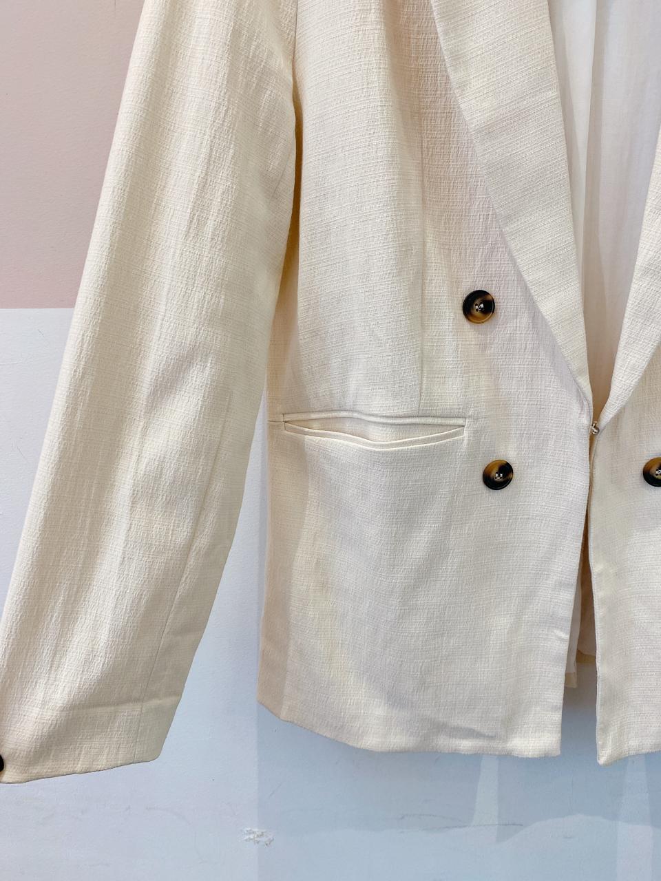 Blazer bege botões Ida 42 - Imagem 6