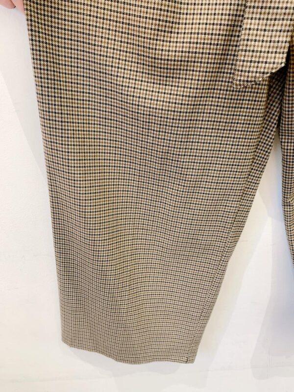 Calça xadrez marrom c/ faixa Zara G - Imagem 5