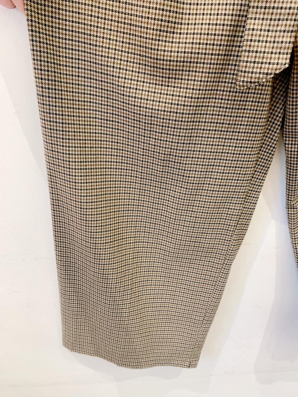 Calça xadrez marrom c/ faixa Zara G - Imagem 6