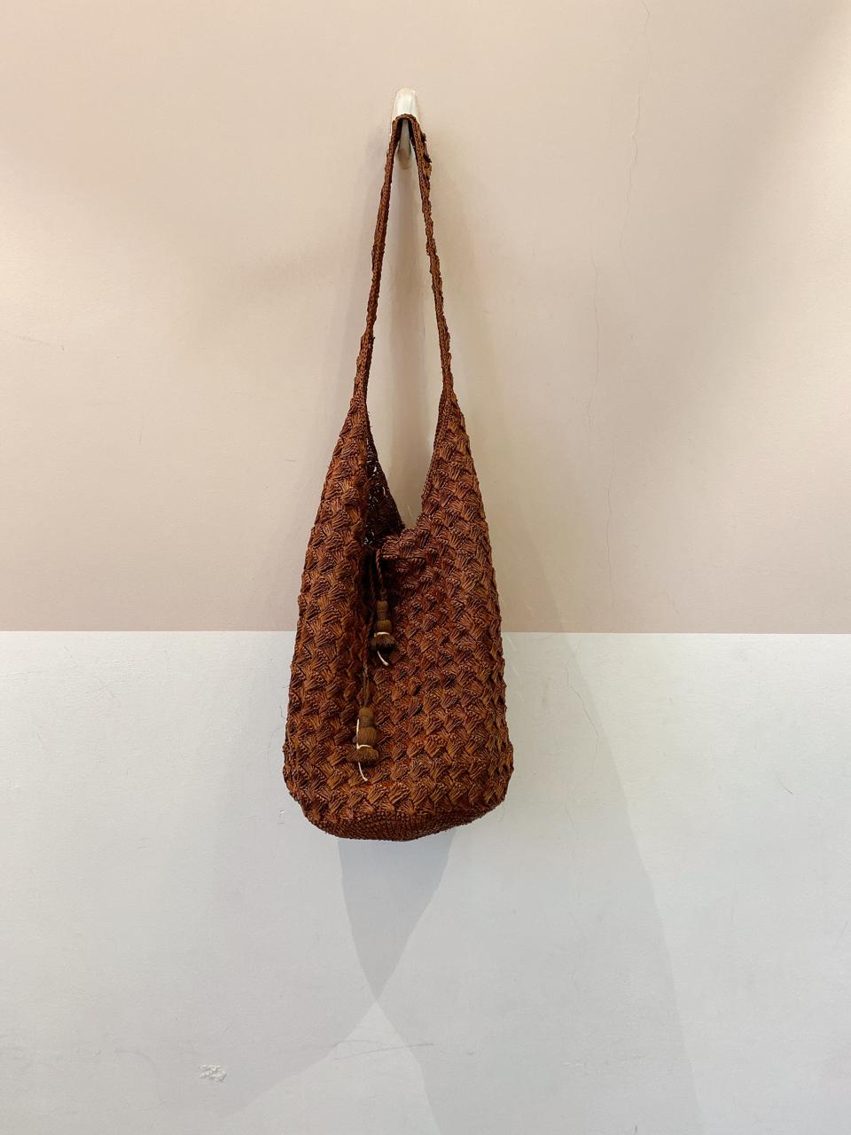 Bolsa palha marrom Nannacay - Imagem 2