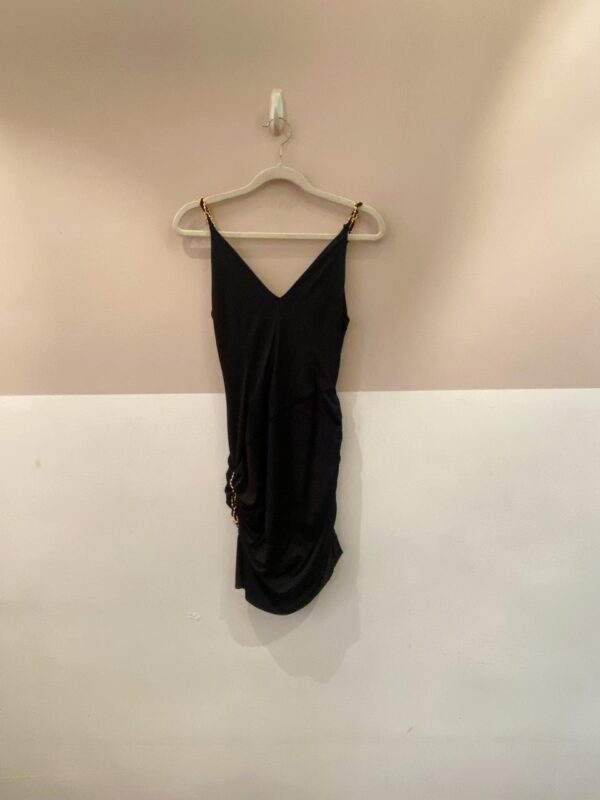 Vestido preto malha fria Ginger P