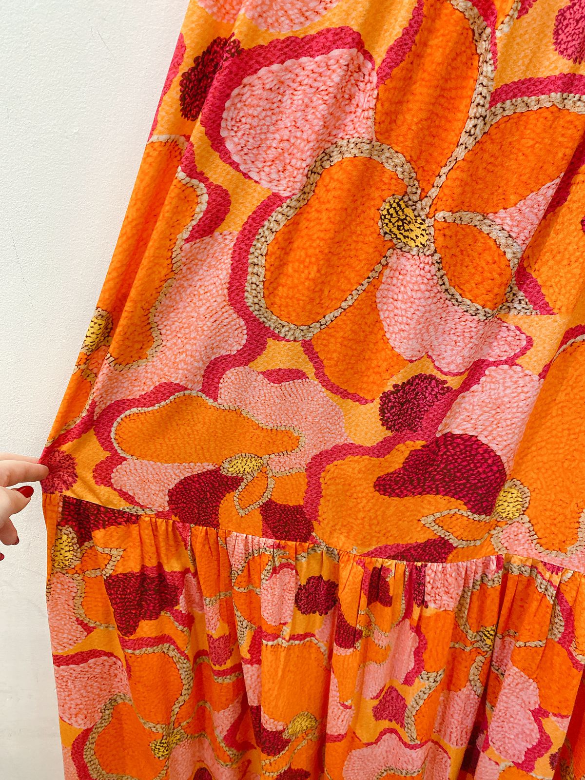 Vestido longo estampa laranja Dress to GG - Imagem 6