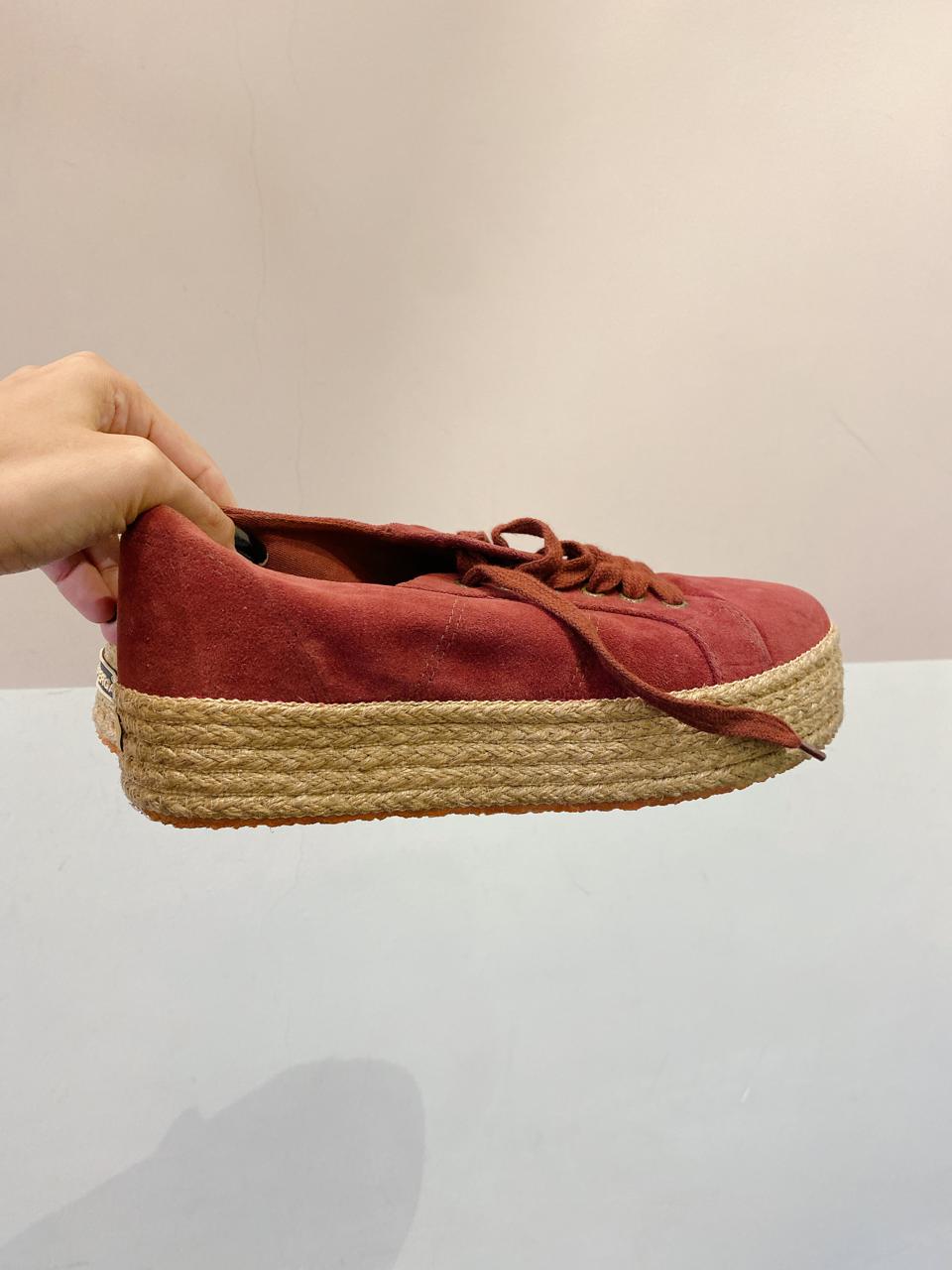 Tênis flatform suede vinho sisal Superga 39 - Imagem 4