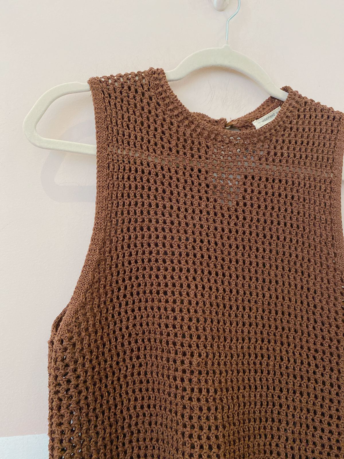 Regata crochet marrom Renner M - Imagem 4