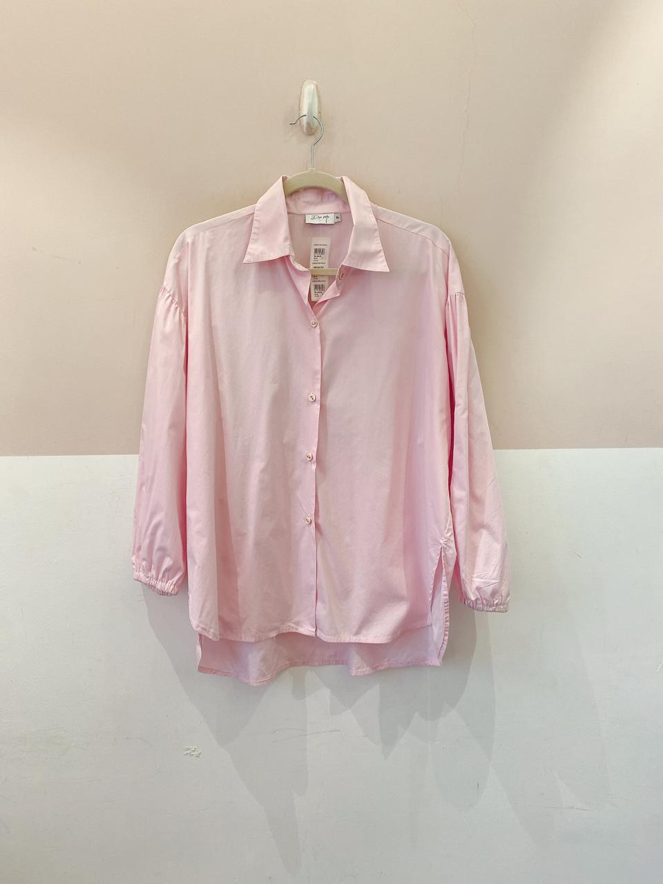 Camisa rosa social Dye Me P - Imagem 2
