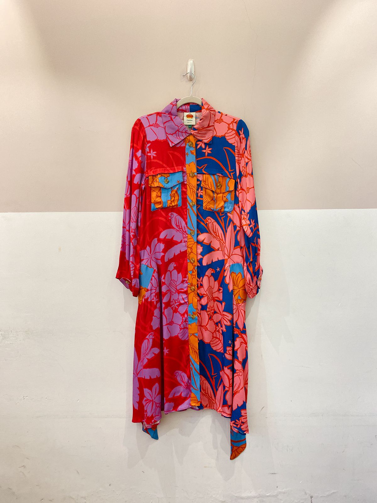 Vestido chemise estampada Farm Rio M - Imagem 2