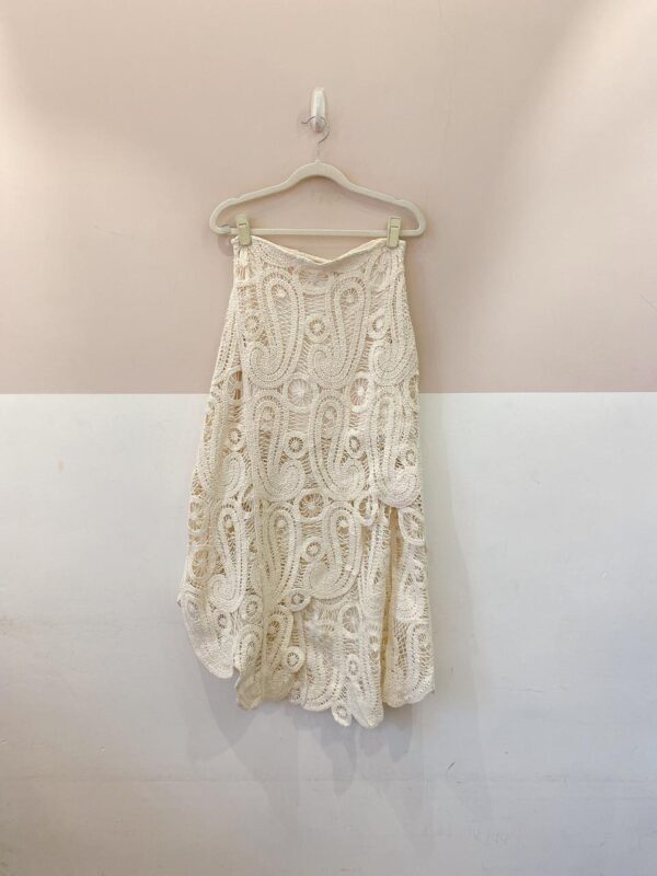 Saia crochet branca Zara P