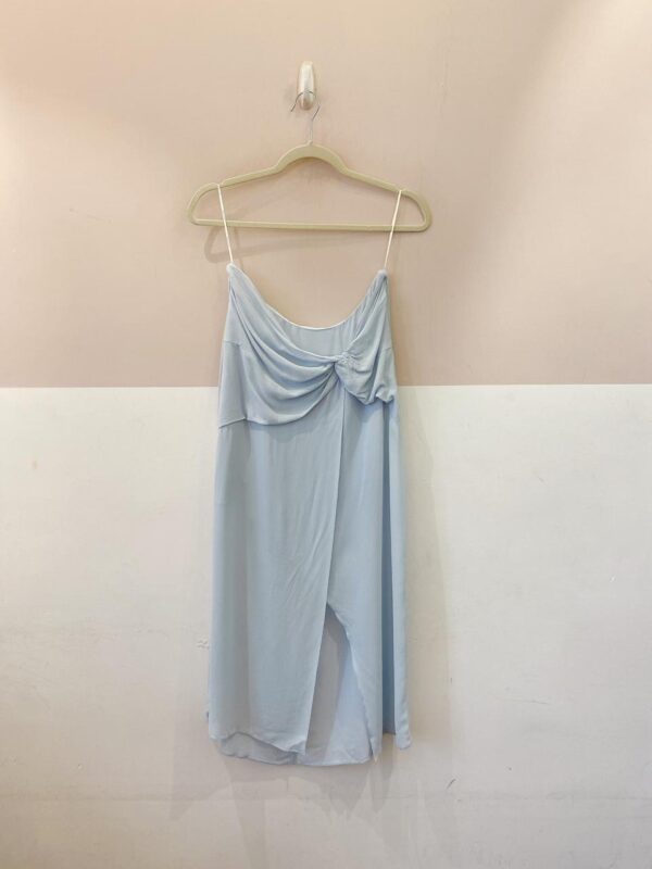 Saia midi azul Maria Filó M