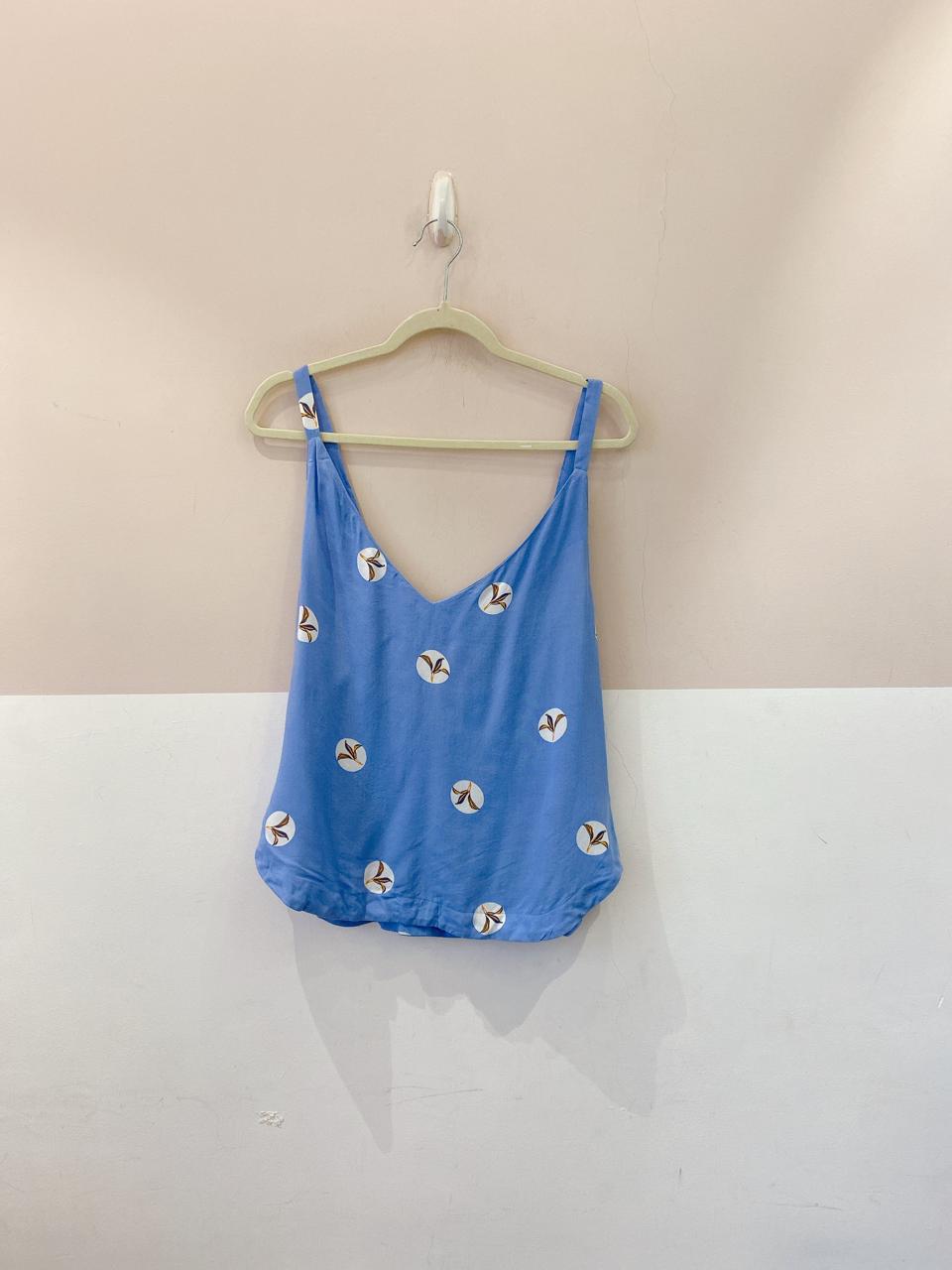 Blusa azul estampada Maria Filó G - Imagem 2