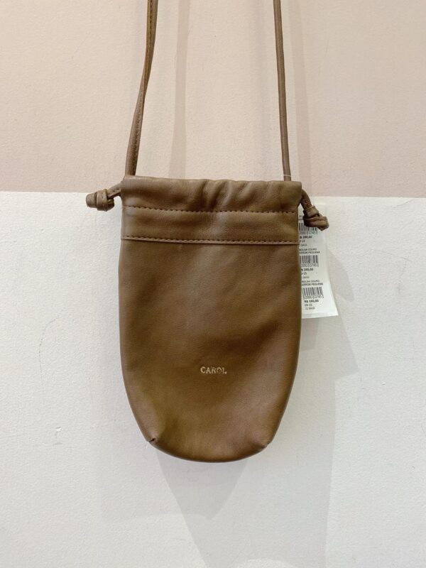 Bolsa couro marrom pequena Id Bags - Imagem 3