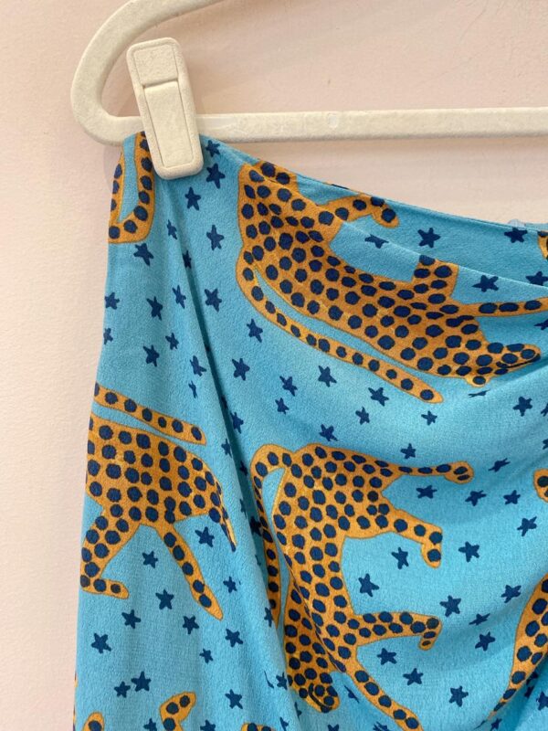 Minissaia azul tigres Farm M - Imagem 3