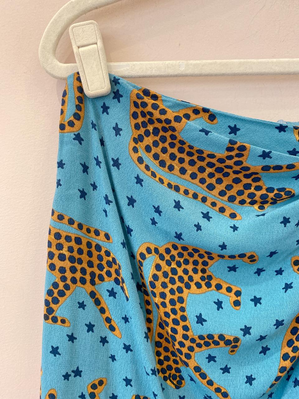 Minissaia azul tigres Farm M - Imagem 4