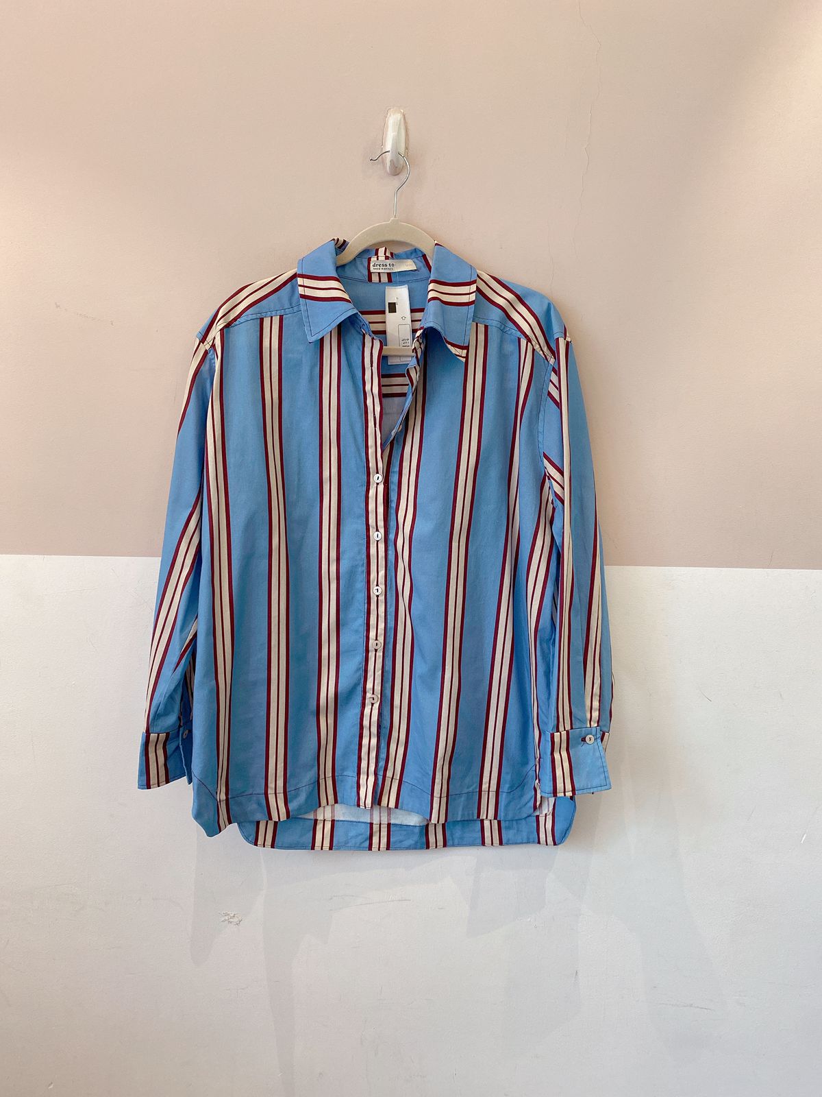 Camisa azul listrada Dress To M - Imagem 2