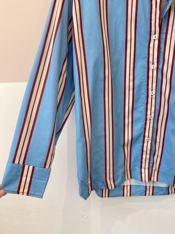 Camisa azul listrada Dress To M - Imagem 5