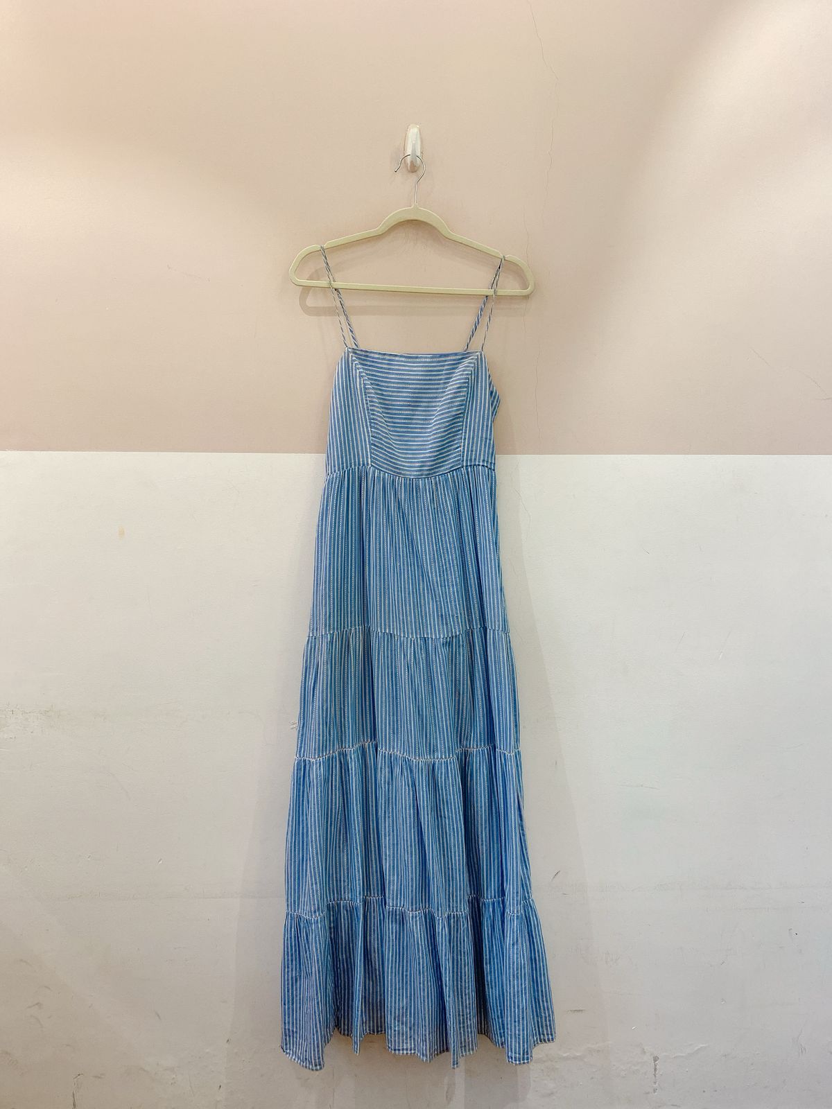 Vestido Dress To listrado azul/branco M - Imagem 2