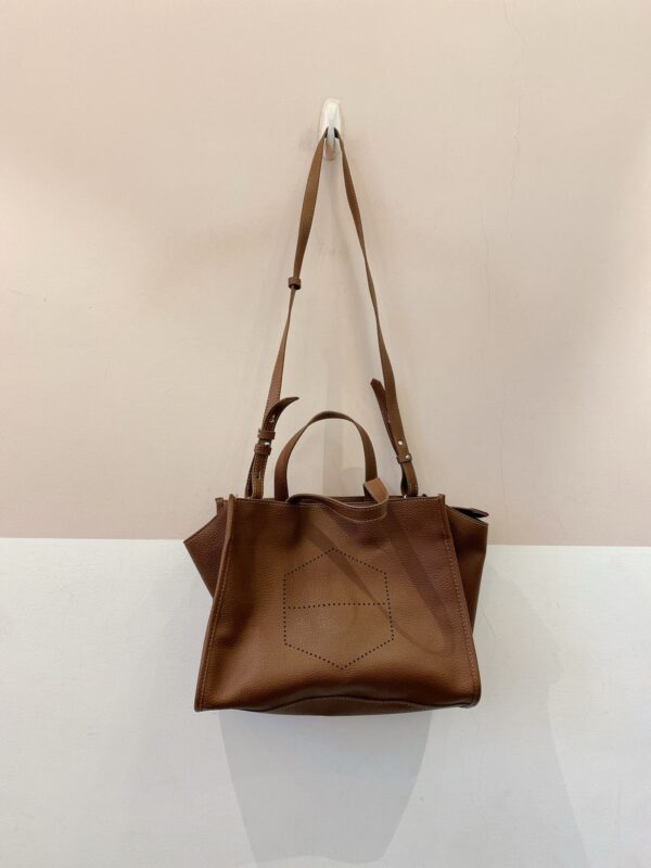 Bolsa marrom média couro Arezzo