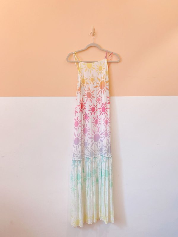 Vestido midi sóis coloridos Dress To P